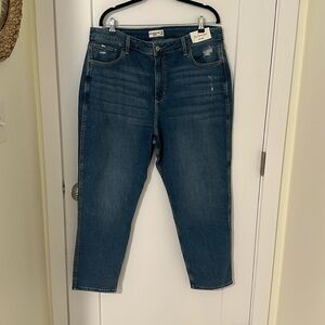 Abercrombie & Fitch High-Rise Dark Blue Women's Jeans